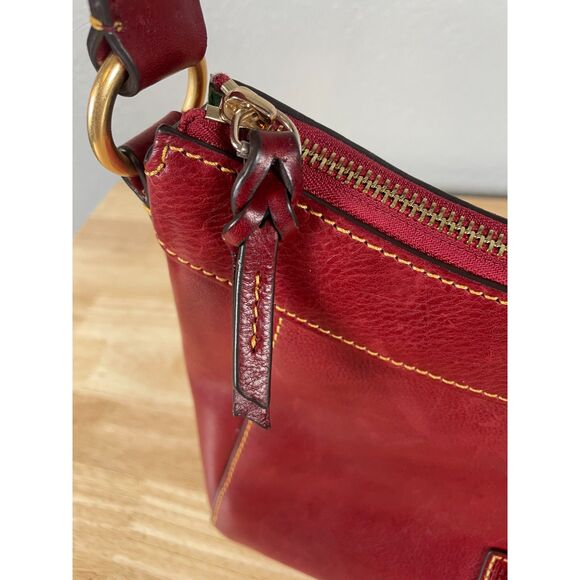 Dooney & Bourke Women's Florentine Red Cassidy Hobo Shoulder Bag - Picture 6 of 13